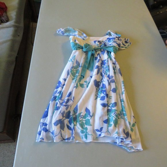 Blue & Green &  White Speechless Dress Size 7 - Picture 4 of 6